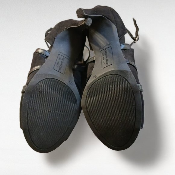 Christian Sariano Black Faux Suede Imma Shootie Bootie Size 9.5 - Picture 8 of 13